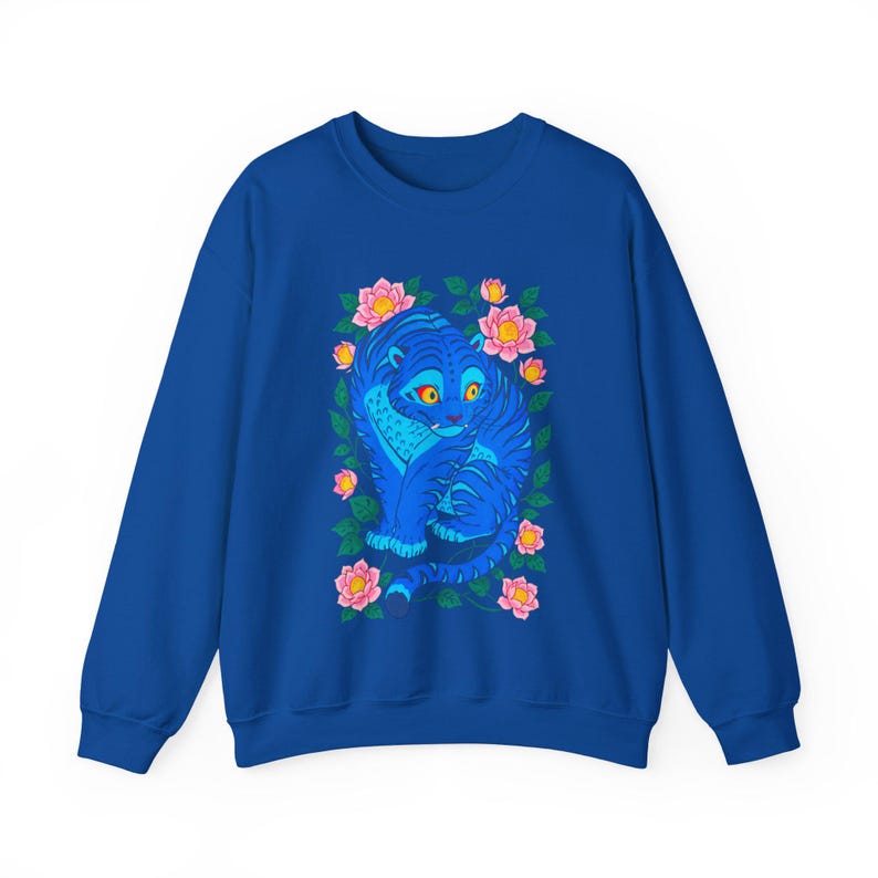 Kpop Demon Hunters Sweatshirt, Tiger Derpy Sweater, K Pop Huntrix Cat Demon Hunter Gift, Tiger and Bird Sweatshirts, Sussie Magpie Rumi KPDH Royal