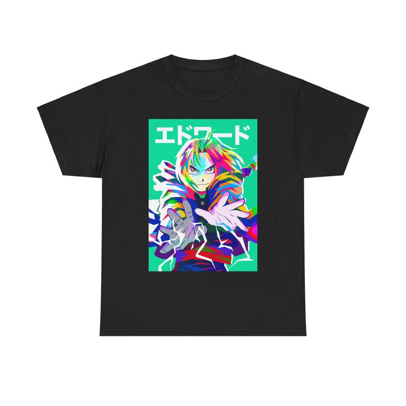 Fullmetal Alchemist Shirt, Edward Elric Anime Shirt, FMA Manga Shirt, Alchemist Brotherhood, Japanese FMAB, Alphonse Elric Anime Tee Black