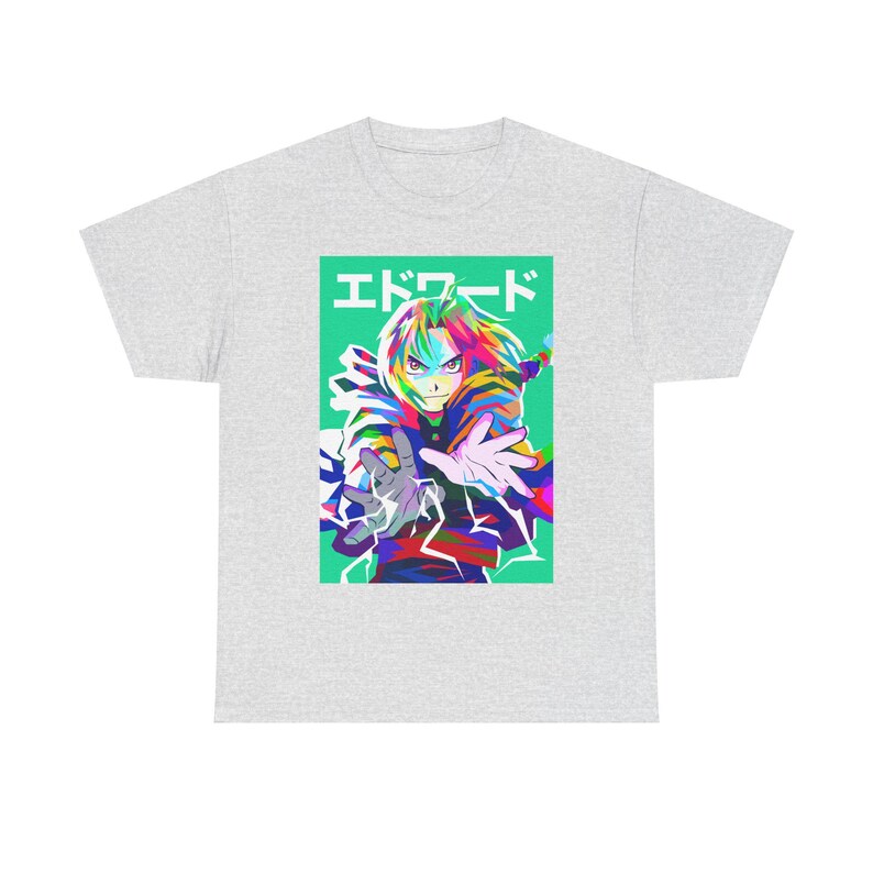 Fullmetal Alchemist Shirt, Edward Elric Anime Shirt, FMA Manga Shirt, Alchemist Brotherhood, Japanese FMAB, Alphonse Elric Anime Tee Ash