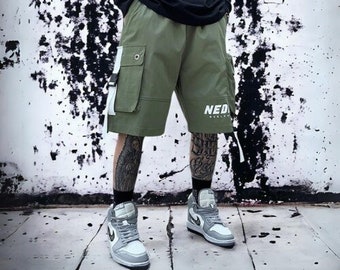 Techwear Cargo Shorts - Taktische Shorts, Militär Shorts, Cyberpunk Shorts, Futurewear Shorts, Streetwear, Harajuku, Hose, Pants