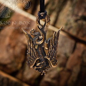Bronze Griffin Pendant: Handcrafted Tribute to Greek Mythology and Gothic Elegance
