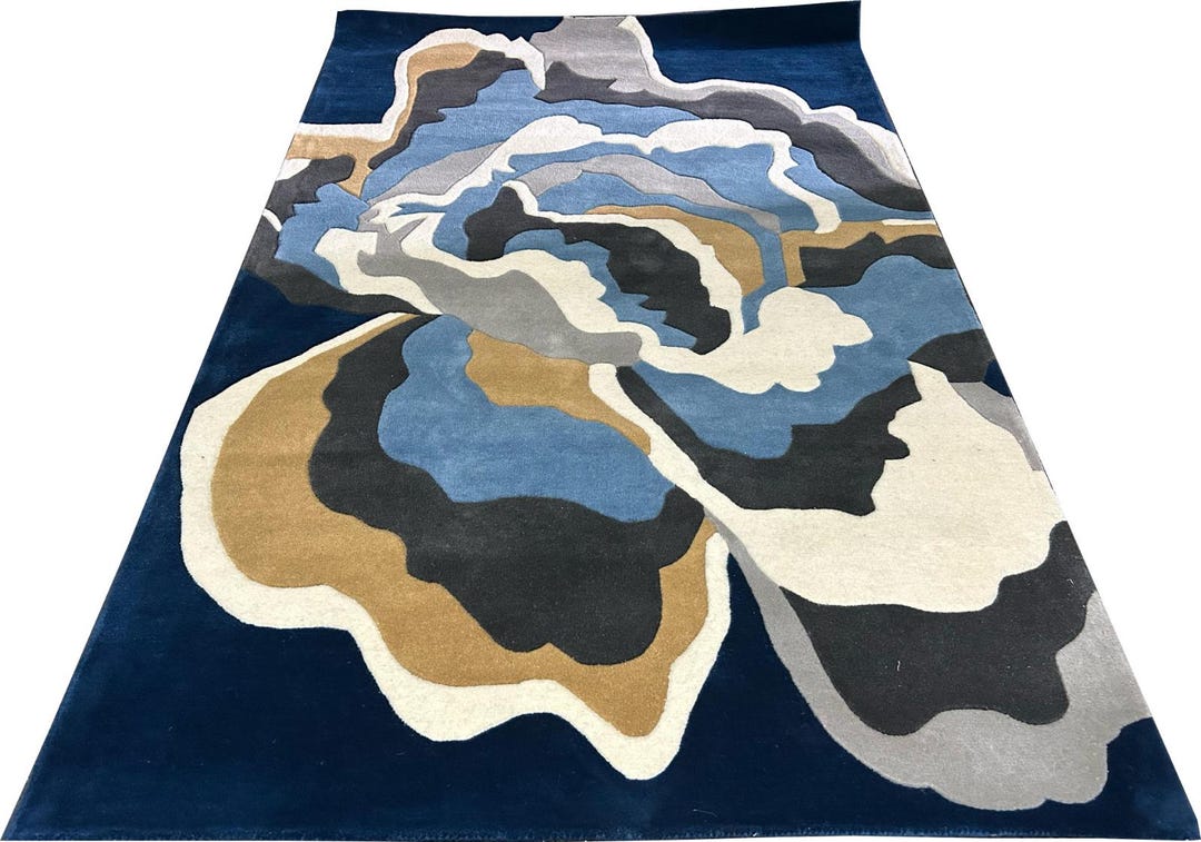 Handmade Tufted Woolen Rugs Made by Rural Area - Etsy