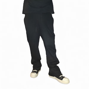 100% Cotton French Terry Blank Flare Sweatpants