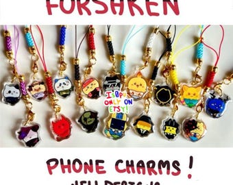RBLX Forsaken Acrylic Phone Charm || 1”-1.3” Double-Sided Printing || NEW DESIGNS!