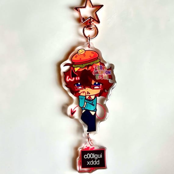 【ラプンツェル様用】SILVERHEART / Forsaken Words RBLX Forsaken Acrylic Connecting Keychain Charm || Double-sided