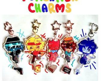 RBLX Forsaken Acrylic Connecting Keychain Charm || Double-sided