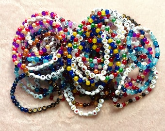 Handmade Eurovision 2024 and National Finals Inspired Beaded Bracelets