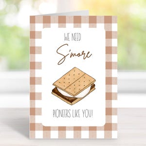 Nous avons besoin d'une carte S'MORE de pionniers comme vous, d'une carte de remerciement pour les pionniers, d'une carte de remerciement, de cadeaux pour pionniers, d'une carte d'école de service pour pionniers, de cartes JW