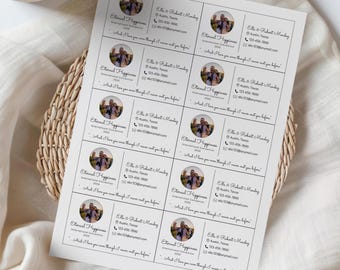 Personalized Convention Contact Cards, 2026 Eternal Happiness, JW International Convention, Printable Contact Card, Digital Download,JW Gift