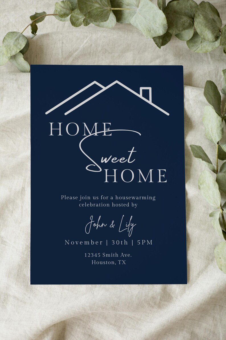 Editable House Warming Invitation Template, Digital House Warming ...