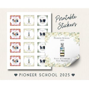 Pioneer School 2025 Stickers, Fully accomplish your ministry, Pioneer School Gifts, JW Gifts, JW Stickers, Digital Download, Printable File