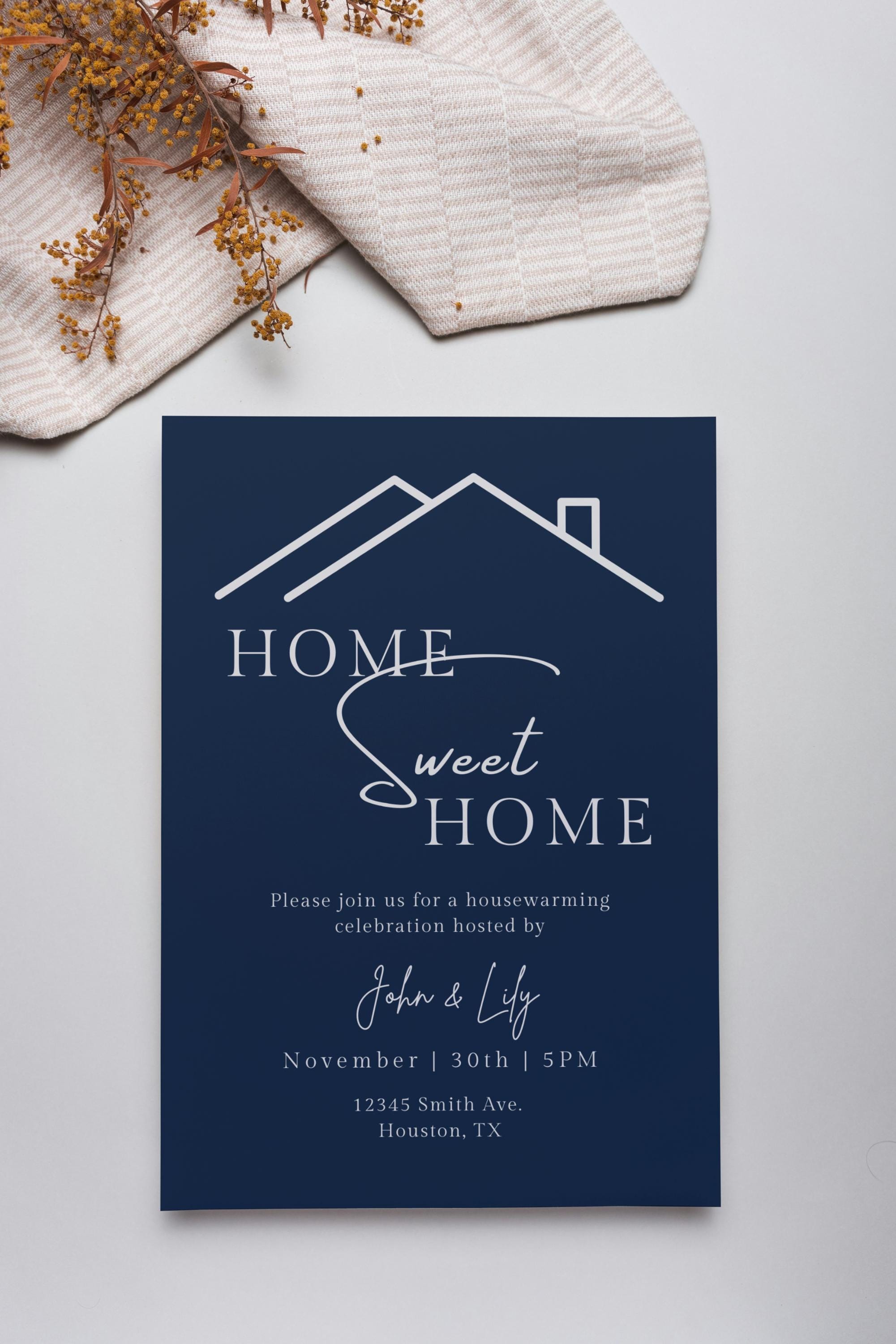 Editable House Warming Invitation Template, Digital House Warming ...