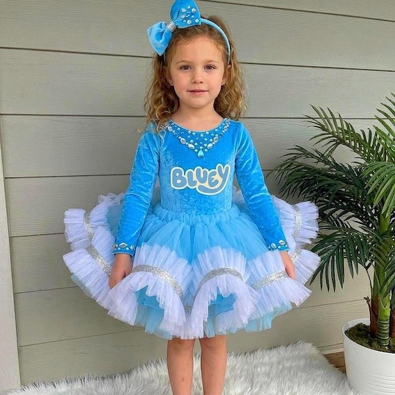 bluey birthday dress Your child is going to love playing indoors or outdoors in their new Bluey Mesh Cosplay Dress. Bluey Birthday Outfit, Bluey &