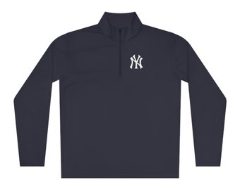 Yankees-Pullover mit Viertelreißverschluss