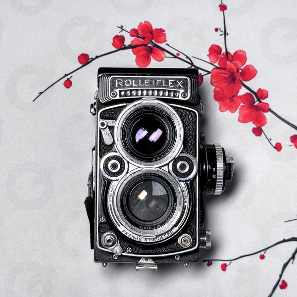 Rolleiflex 2.8F Medium Format 6x6 TLR Camera with 80mm Planar Lens - Fully Working