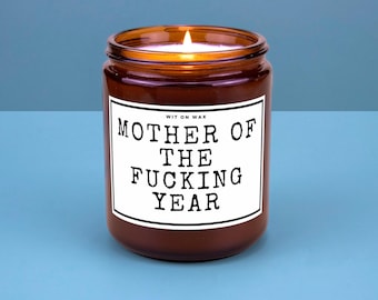 Mom Gift Mother Of The Year Candle For Mother's Day Appreciation Funny Unique Candle Handmade
