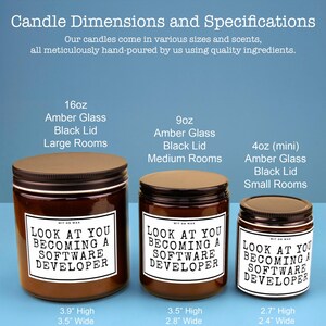 Software Developer Gift for Software Developer Future Software Developer Hand Made Soy Wax Candle Look at You Becoming a Software Developer