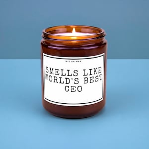 CEO Gift for Chief Executive Officer Future CEO Appreciation New Company Gift Promotion School Acceptance Smells Like Worlds Best CEO