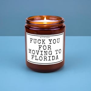 Florida Moving Gift for Friend Family Moving New Job New Life Housewarming Gift New State Homeowner Hand-Poured Moving to Florida