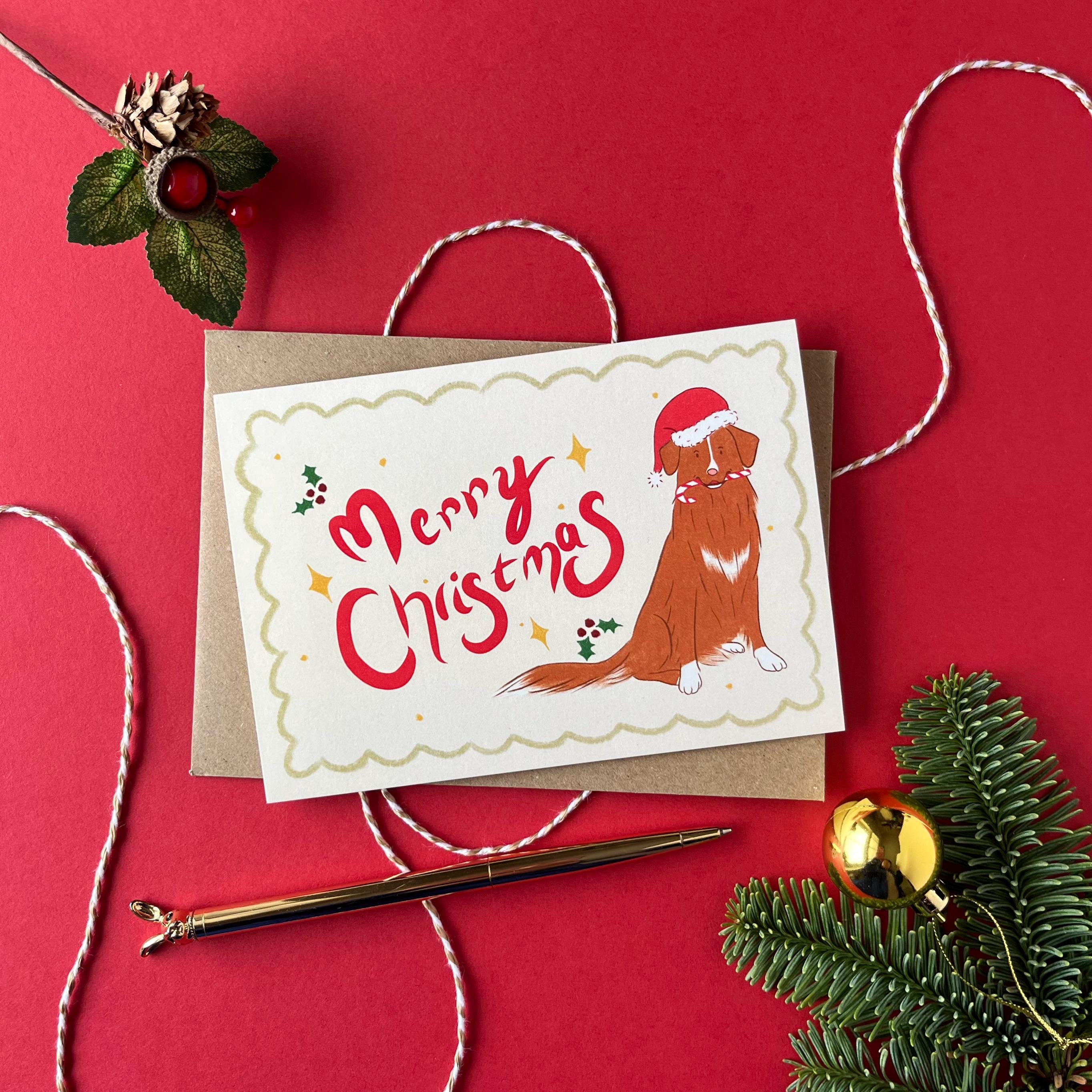 Santa’s Toller Christmas Card