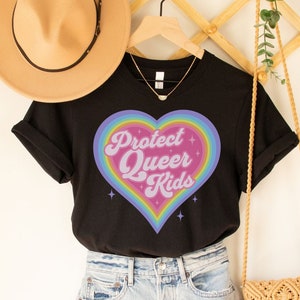 Protect Queer Kids Shirt Protect Trans Youth Shirt Transgender Equality Queer Rights Protest Shirt Resist LGBTQ Gay Ally Shirt Plus Size