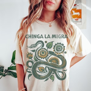 Immigrant Rights Shirt Chinga La Migra Anti Trump Comfort Colors Abolish ICE Anti Fascism Chinga tu Migra Resist  Protest Activist Gift