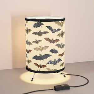 Halloween Lamp Vintage Bats Halloween Lights Horror Decor Vampire Spooky Halloween Decorations Dark Academia Witchy Gothic Spooky Decor