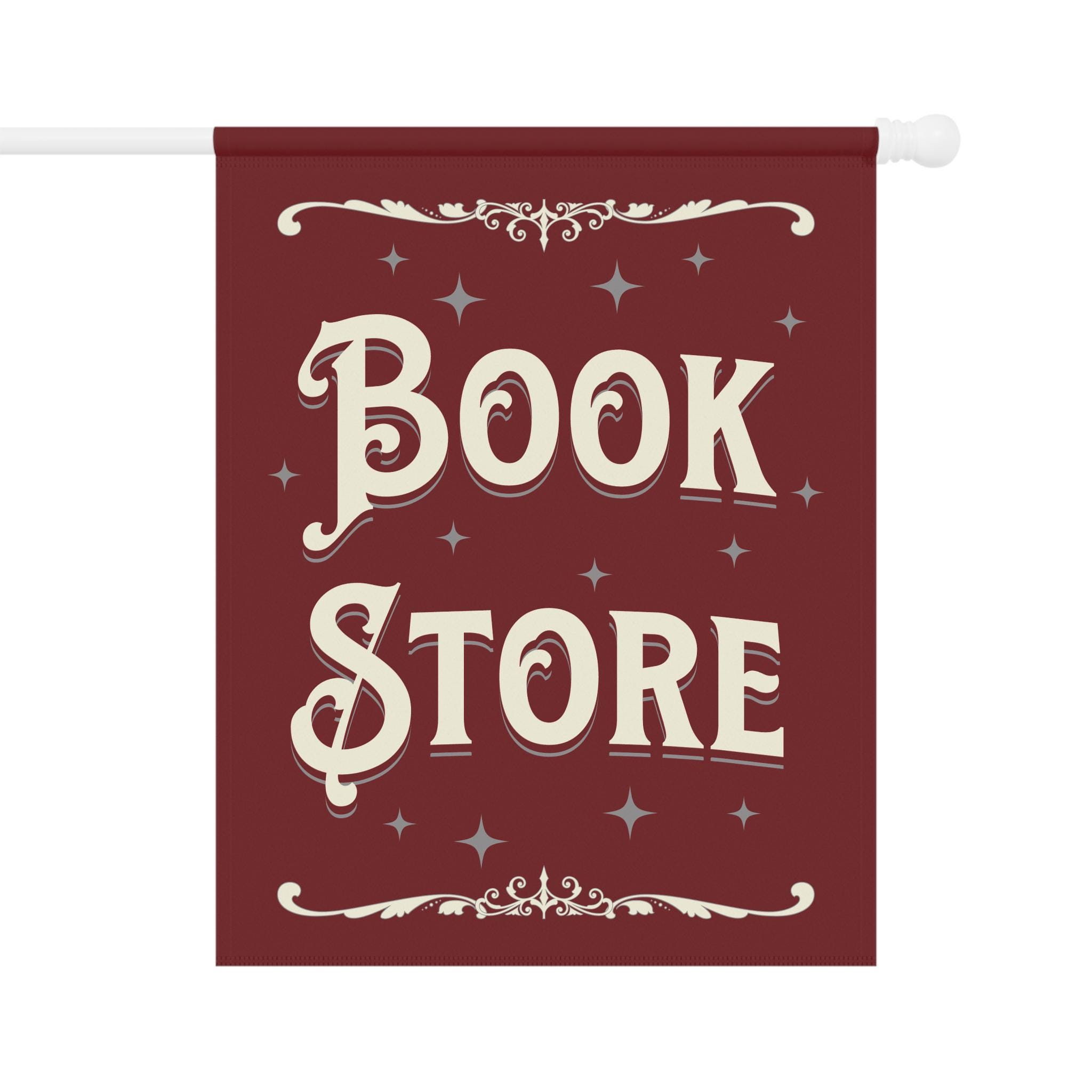 Book Store Flag Book Shop Sign Vintage Book Store Flag Decor Gothic ...