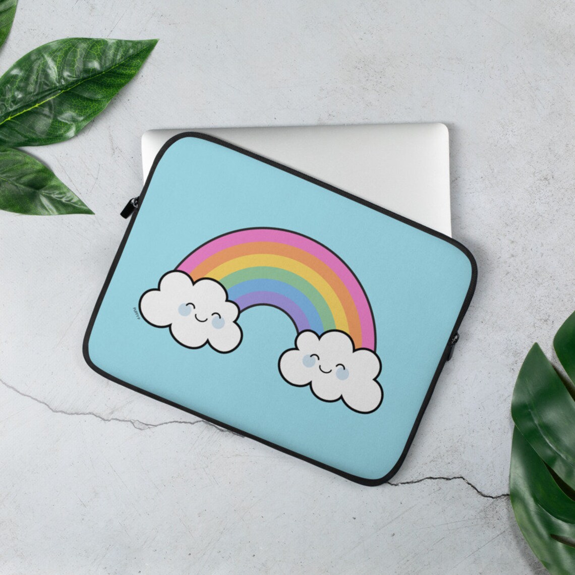 Kawaii Cute Rainbow Kids Laptop Sleeve 13 15 Inch Girls Etsy
