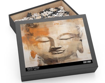 Zen-Rätsel | Entspannendes Puzzle für Erwachsene und Kinder | Lustiger Familienspielabend | Buddha-Puzzle-Box | (120, 252, 500 Teile)