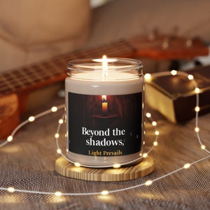 Beyond The Shadow - Light Prevails - Ceramic Candle, Luxurious Illumination, Embrace the Light  Evoking Serenity Exquisite Ceramic Candle.