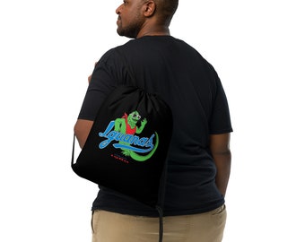 Iguanas Drawstring bag
