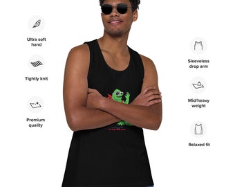 Iguanas Mens premium tank top