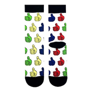 Thumbs Up Socks Colourful Novelty Funky Gifts Fun Unisex Socks