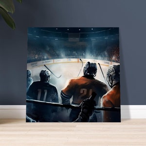 A Tense Moment In An Intense Ice Hockey Playoff Game Wall Art