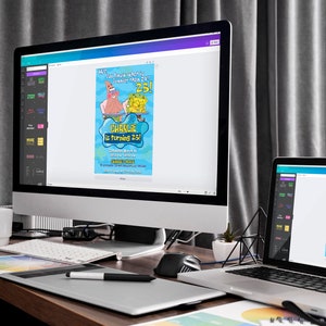 Editable Spongebob Birthday Invitation Template | Printable Sponge bob invite | Party Invitations | Digital Kids Invite | Instant Download image 3