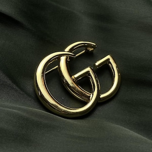 Gucci Brooch Wonderful Vintage Gold Brooch Gift For Mom Rare Item