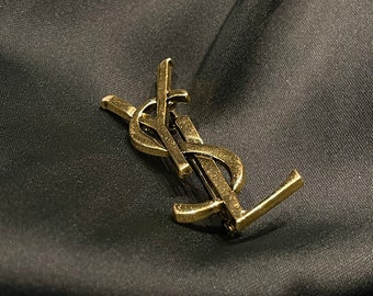 Wonderful Vintage YSL Gold Brooch