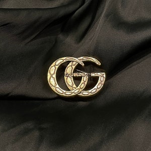 Gucci Brooch Wonderful Vintage Gold Brooch Gift For Mom Rare Item