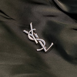 Yves Saint Laurent Wonderful Vintage YSL Silver Brooch Christmas Pin Gift Set Unique Bridesmaid Gift Antique Jewelry