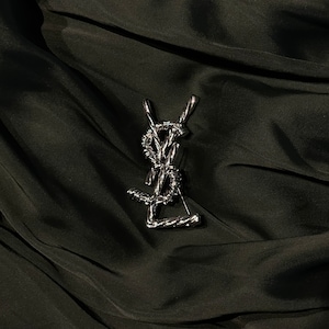 Wonderful Vintage Yves Saint Laurent Silver Brooch Designer Jewelry Pin Vintage Jewelry