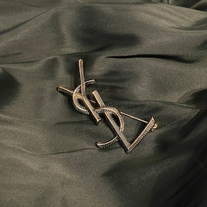 Wonderful Vintage YSL Gold Brooch Vintage Brooch