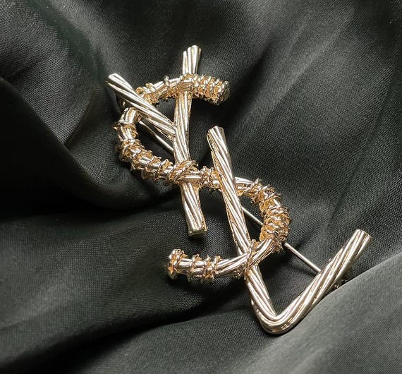 希少ヴィンテージ Yves Saint Laurent イヴサンローランブローチ