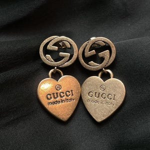 Maravillosos pendientes vintage de oro Gucci, regalo perfecto