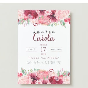 INVITO FIORI LAUREA