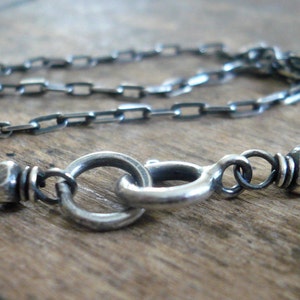 Necklace Design Your Own Series -  Sterling Silver Elongated Cable Chain