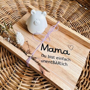 Bärchen / kleines Geschenk / Gips Bär / Muttertagsgeschenk Bild 2