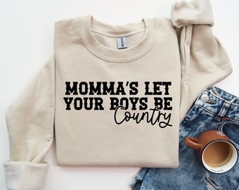Momma Let Your Boys Be Country PNG SVG- Jason Aldean Png- Boy Mom PNG- Boy Mom Sag