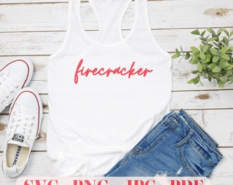 Patriotic SVG for Women, 4th of July USA Shirt, Memorial Day File, Summer Clothing, Cricut Design, USA Pride Svg, Firecracker shirt