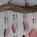 Seashell Windchime Mobile, Handmade with Driftwood, Seashells and Beads, Coastal Style Chime for your Backyard, Patio, Deck, Pool, or Garden